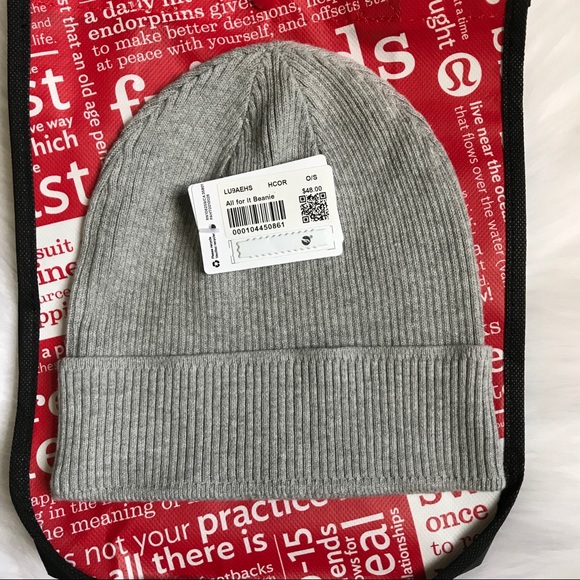 lululemon athletica Accessories - lululemon all for it beanie heathered core grey